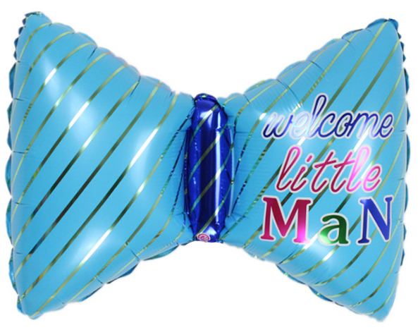Шар (29''/74 см) Фигура, Бантик для мальчика, Голубой, 1 шт. Шар (29»/74 см) Фигура, Бантик для мальчика, Голубой, 1 шт.