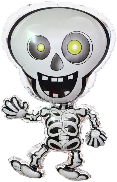 Шар (28''/71 см) Фигура, Танцующий скелет, 1 шт. Шар (28»/71 см) Фигура, Танцующий скелет, 1 шт.