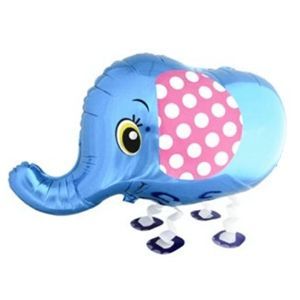 Ходячий воздушный шар (28''/71 см) Слоник, Синий, 1 шт. Ходячий воздушный шар (28»/71 см) Слоник, Синий, 1 шт.