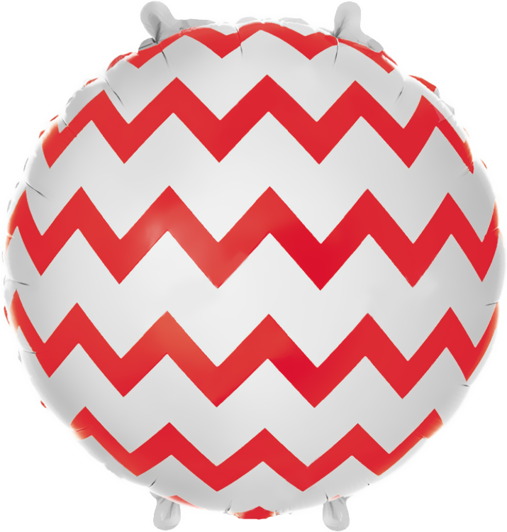 Шар (18''/46 см) Круг, Зигзаг красный, Белый, 1 шт. Шар (18»/46 см) Круг, Зигзаг красный, Белый, 1 шт.