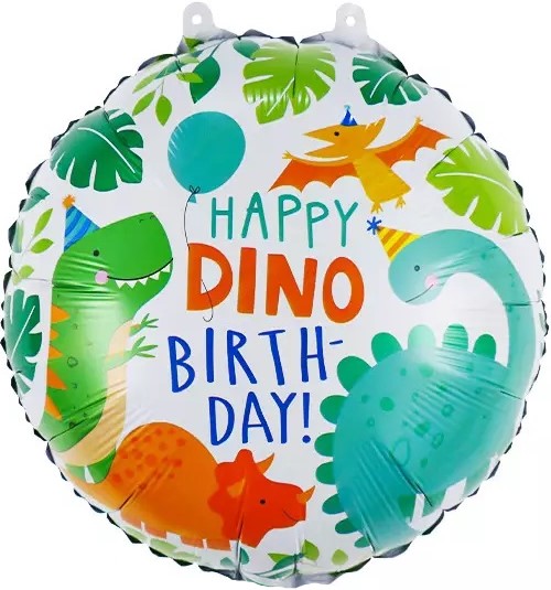Шар (18''/46 см) Круг, С Днем Рождения (динозаврики), 1 шт. Шар (18»/46 см) Круг, С Днем Рождения (динозаврики), 1 шт.