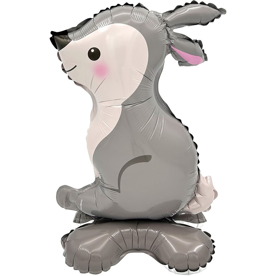 Шар 3D (21''/53 см) Фигура на подставке, Лесной Заяц, 1 шт. в уп. Шар 3D (21»/53 см) Фигура на подставке, Лесной Заяц, 1 шт. в уп.