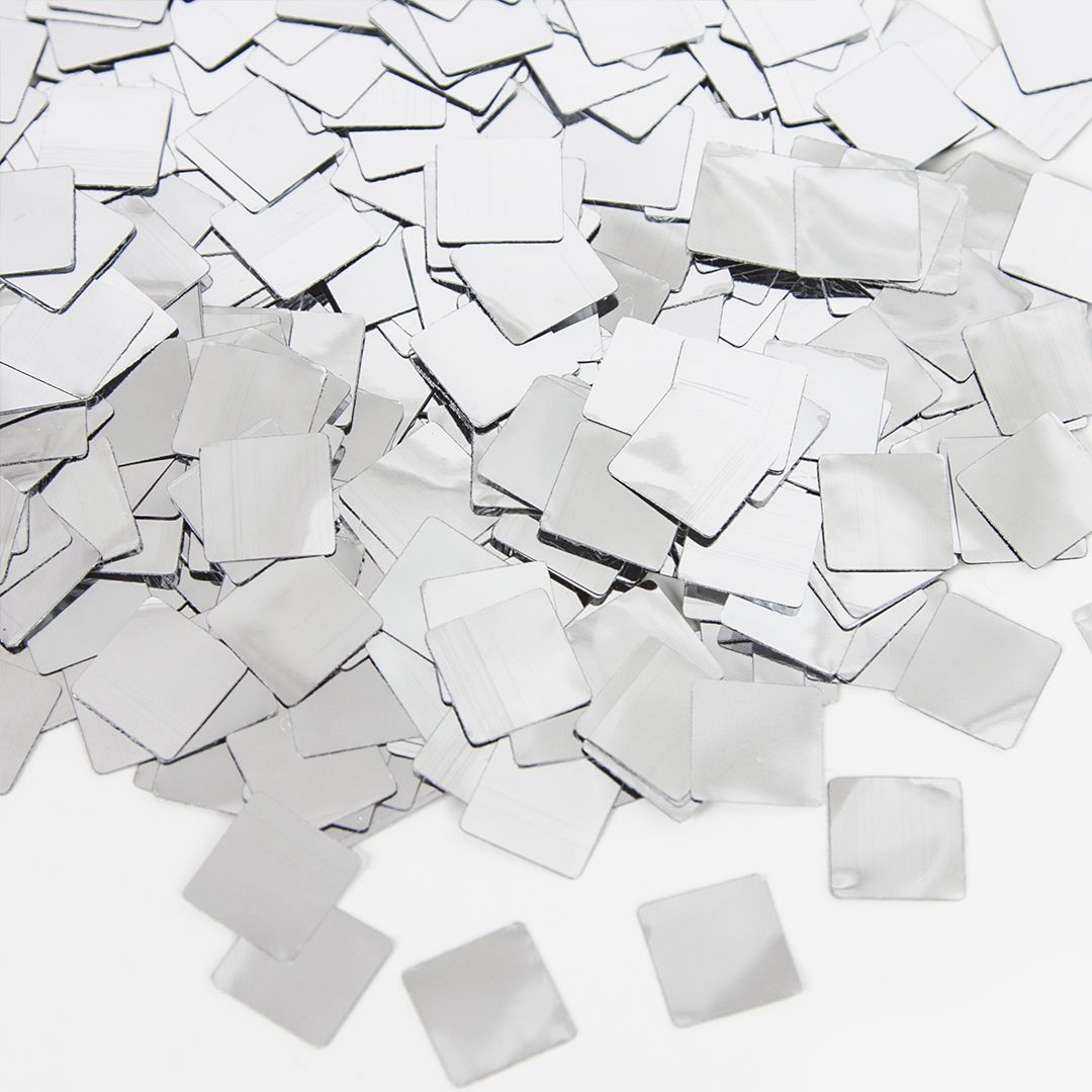 Конфетти фольга Квадрат, Серебро, Металлик, 1 см, 50 г. Конфетти фольга Квадрат, Серебро, Металлик, 1 см, 50 г.