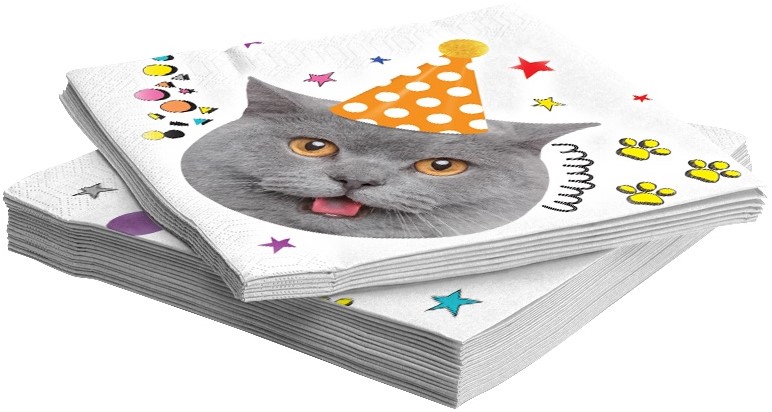 Салфетки, Котики, 33*33 см, 20 шт. Салфетки, Котики, 33*33 см, 20 шт.