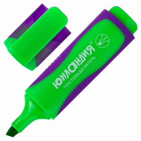 Текстовыделитель ЮНЛАНДИЯ "ELASTIC", ЗЕЛЕНЫЙ, прорезиненный корпус, линия 1-5 мм, 1 шт Текстовыделитель ЮНЛАНДИЯ «ELASTIC», ЗЕЛЕНЫЙ, прорезиненный корпус, линия 1-5 мм, 1 шт