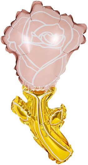 Шар с клапаном (14''/36 см) Мини-цветок, Роза, Нежно-розовый, 1 шт. Шар с клапаном (14»/36 см) Мини-цветок, Роза, Нежно-розовый, 1 шт.