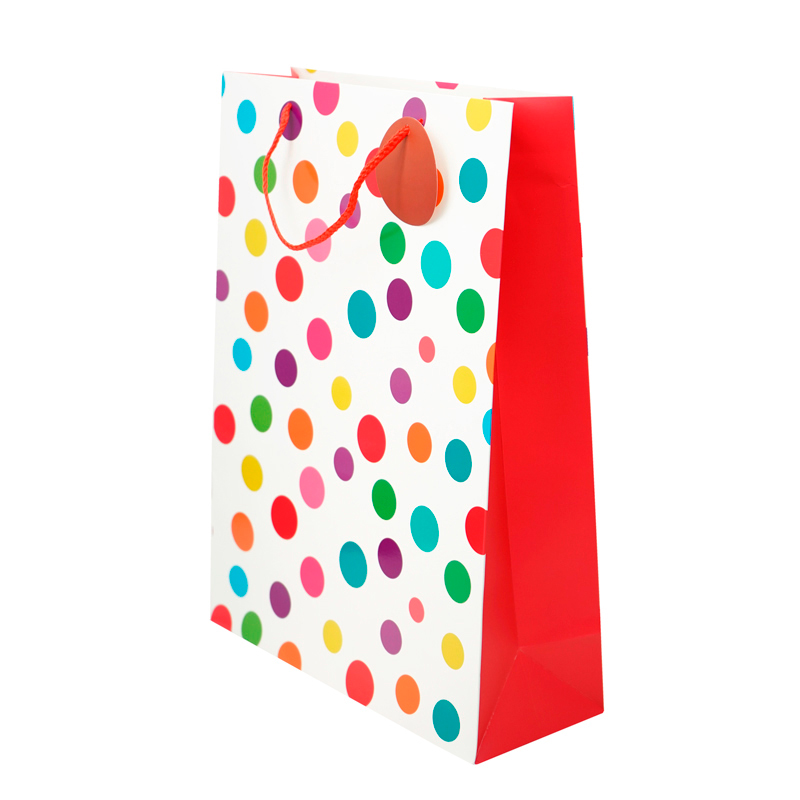 Пакет подарочный "Цветные точки" / 31*42*12 см / 1 шт / Пакет подарочный «Цветные точки» / 31*42*12 см / 1 шт /