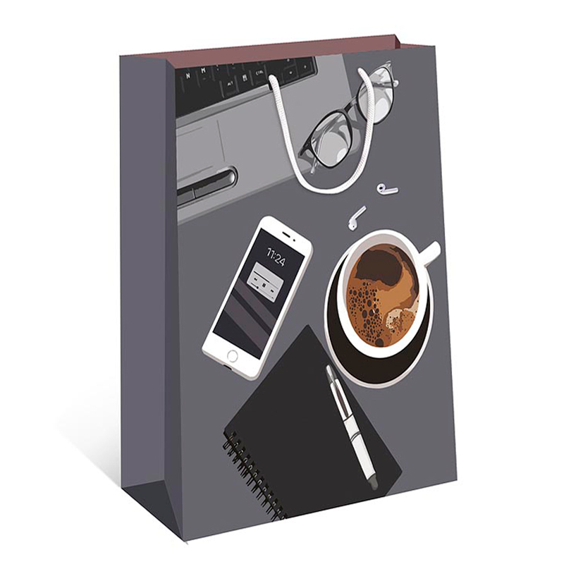 Пакет подарочный "Для тебя", Серый / 18*22,3*10 / 1 шт / Пакет подарочный «Для тебя», Серый / 18*22,3*10 / 1 шт /