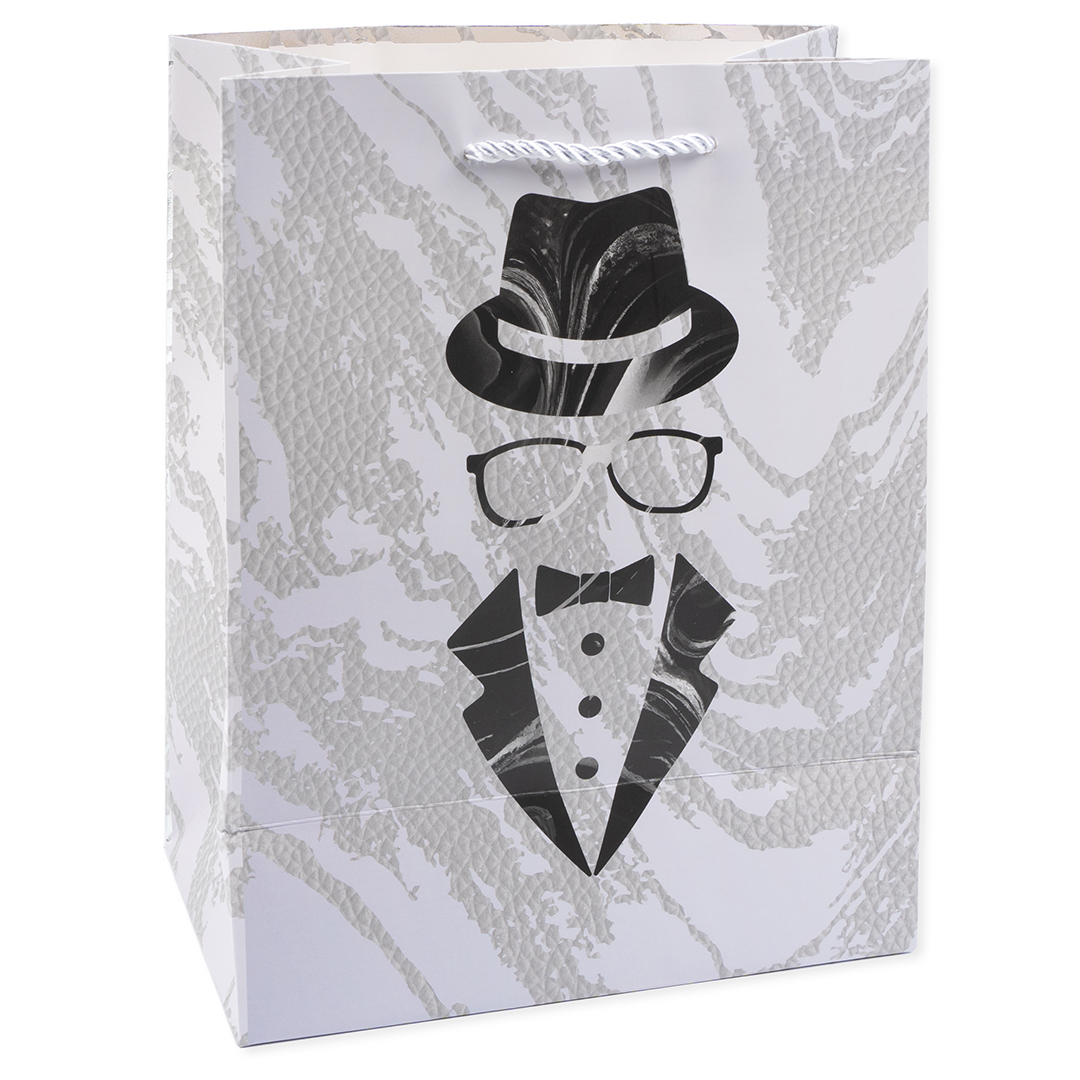 Пакет подарочный, Мистер Икс, Дизайн №4, Металлик, 23*18*10 см, 1 шт. Пакет подарочный, Мистер Икс, Дизайн №4, Металлик, 23*18*10 см, 1 шт.