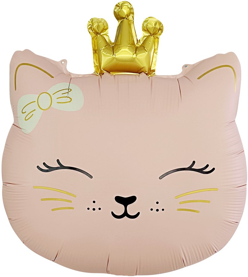 Шар (24''/61 см) Фигура, Кошечка Принцесса, Розовый, Сатин, 1 шт. Шар (24»/61 см) Фигура, Кошечка Принцесса, Розовый, Сатин, 1 шт.