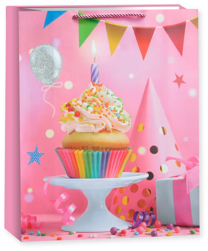 Пакет подарочный, Яркий День Рождения, Дизайн №3, 24*18*8,5 см, 1 шт. Пакет подарочный, Яркий День Рождения, Дизайн №3, 24*18*8,5 см, 1 шт.