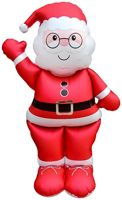 Шар 3D (47''/119 см) Фигура, Дед Мороз, Сатин, 1 шт. в уп. Шар 3D (47»/119 см) Фигура, Дед Мороз, Сатин, 1 шт. в уп.