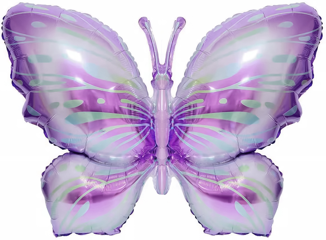 Шар (40''/102 см) Фигура, Воздушная бабочка, Сиреневый, 1 шт. в уп. Шар (40»/102 см) Фигура, Воздушная бабочка, Сиреневый, 1 шт. в уп.