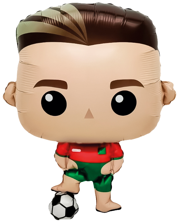 Шар (27''/69 см) Фигура, Футболист, 1 шт. Шар (27»/69 см) Фигура, Футболист, 1 шт.