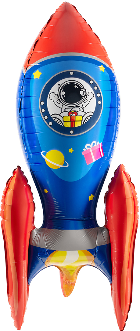 Шар 3D (50''/127 см) Фигура, Ракета, 1 шт. в уп. Шар 3D (50»/127 см) Фигура, Ракета, 1 шт. в уп.