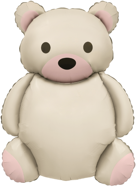 Шар (35''/89 см) Фигура, Мишка, Кремовый, Сатин, 1 шт. Шар (35»/89 см) Фигура, Мишка, Кремовый, Сатин, 1 шт.