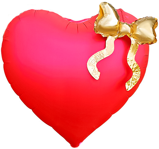 Шар (22''/56 см) Сердце, Золотой бант, Красный, 1 шт. в уп. Шар (22»/56 см) Сердце, Золотой бант, Красный, 1 шт. в уп.