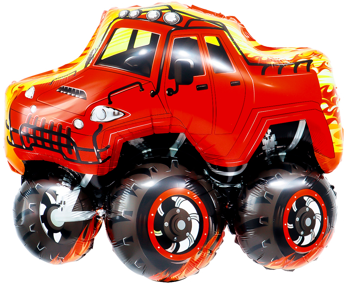 Шар (35''/89 см) Фигура, Джип Монстр-Трак, 1 шт. в уп. Шар (35»/89 см) Фигура, Джип Монстр-Трак, 1 шт. в уп.
