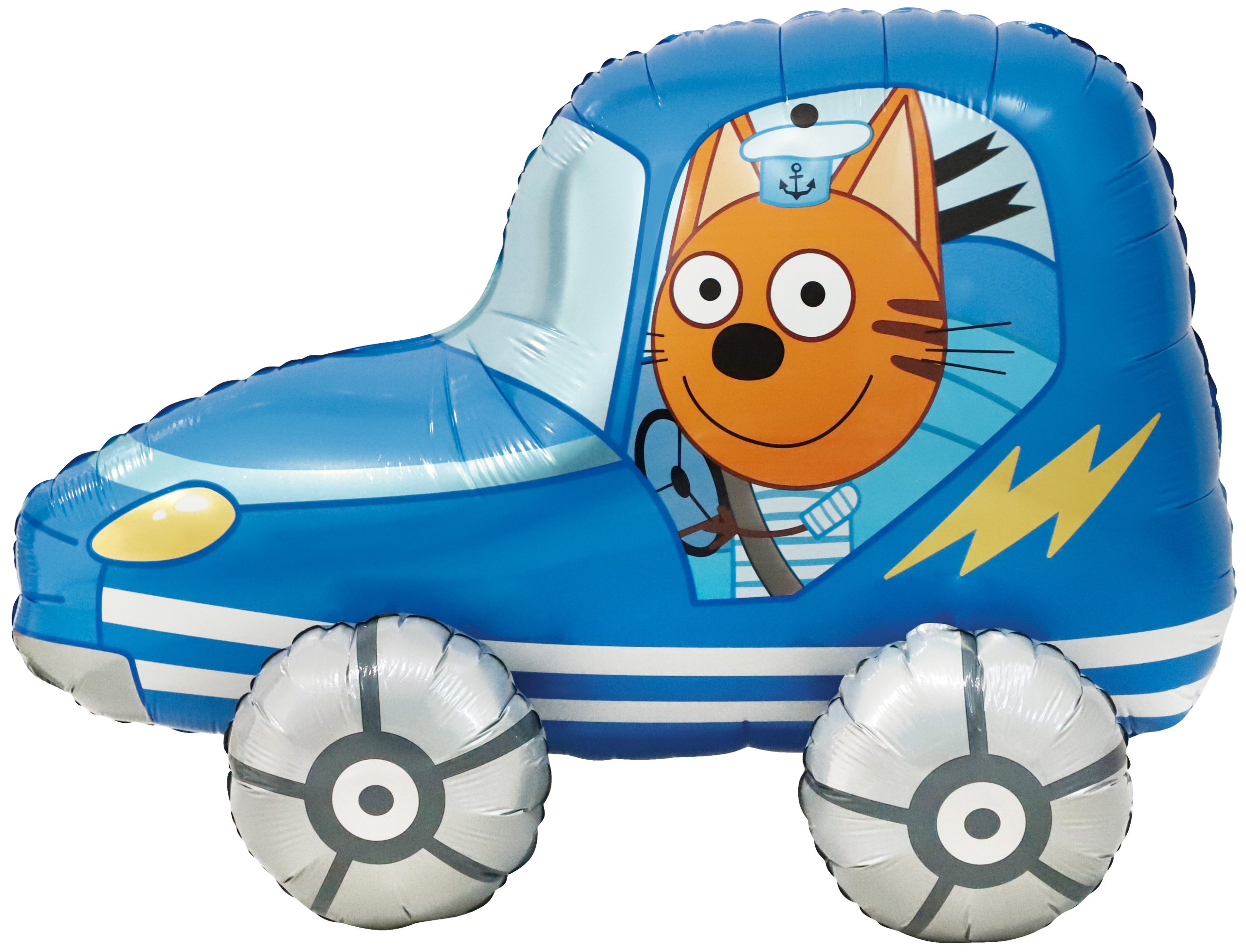 Шар 3D (29''/74 см) Фигура, Три Кота, Коржик в машинке, 1 шт. в уп. Шар 3D (29»/74 см) Фигура, Три Кота, Коржик в машинке, 1 шт. в уп.