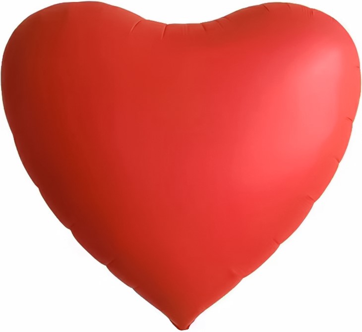 Шар (63''/160 см) Сердце, Красный, Сатин, 1 шт. в уп. Шар (63»/160 см) Сердце, Красный, Сатин, 1 шт. в уп.