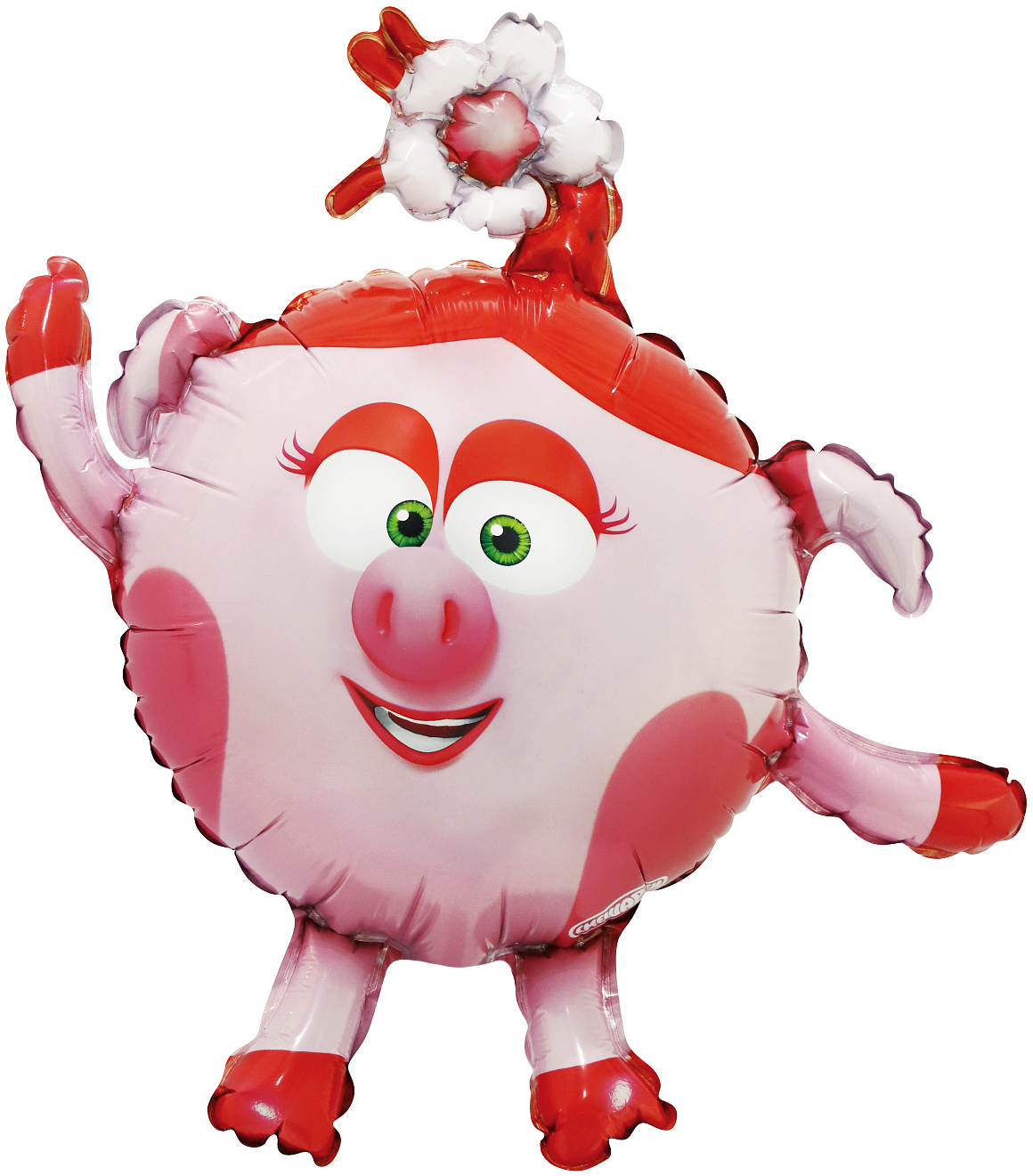 Шар с клапаном (17''/43 см) Мини-фигура, Смешарики, Нюша, 5 шт. в уп. Шар с клапаном (17»/43 см) Мини-фигура, Смешарики, Нюша, 5 шт. в уп.