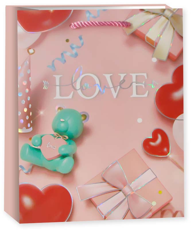 Пакет подарочный, 210гр, LOVE, Дизайн №3, Металлик, 41,5*30*12 см, 1 шт. Пакет подарочный, 210гр, LOVE, Дизайн №3, Металлик, 41,5*30*12 см, 1 шт.