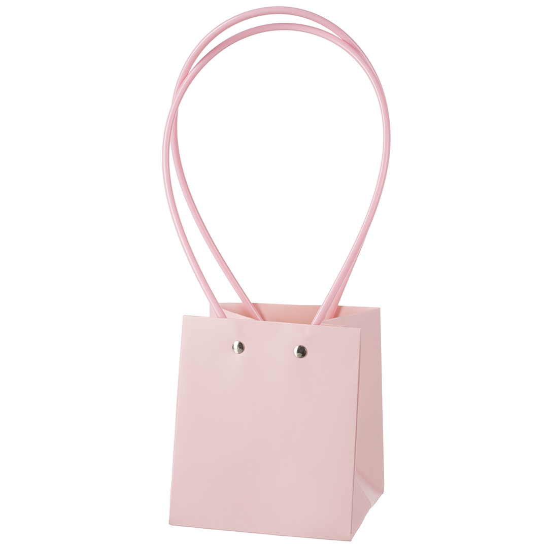 Пакет для цветов, Мастхэв, Нежная пастель, Светло-розовый, 13*12*11 см, 1 шт. Пакет для цветов, Мастхэв, Нежная пастель, Светло-розовый, 13*12*11 см, 1 шт.