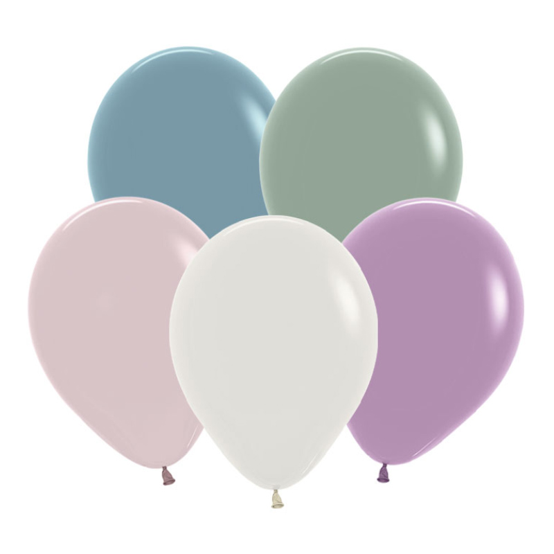 Шар (5"/13 см), Ассорти ретро, пастель, 100 шт в упак. Шар (5″/13 см), Ассорти ретро, пастель, 100 шт в упак.