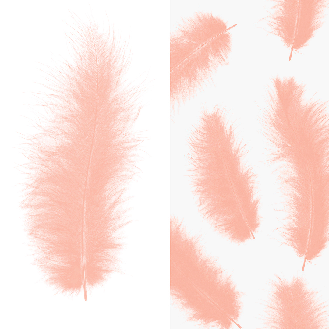 Перья, Премиум, Нежно-розовый, 12-15 см, 30 шт. Перья, Премиум, Нежно-розовый, 12-15 см, 30 шт.