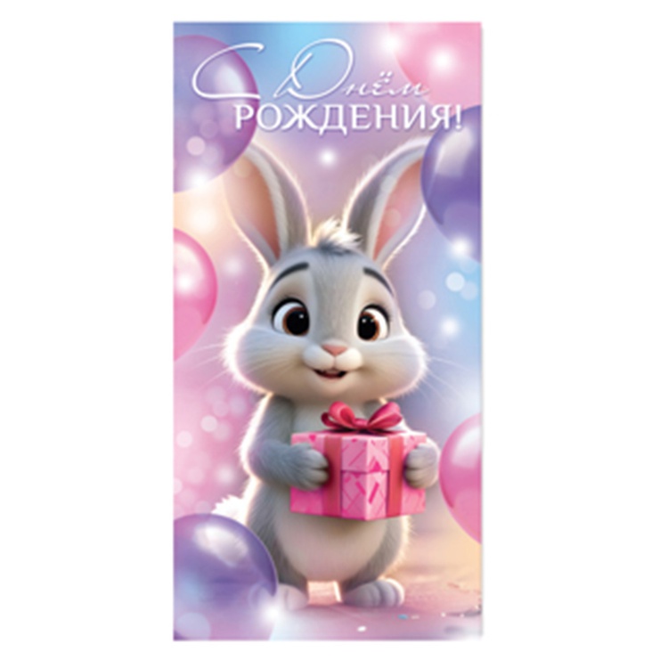 Конверт д/денег С ДР Зайчик, 1 шт. Конверт д/денег С ДР Зайчик, 1 шт.