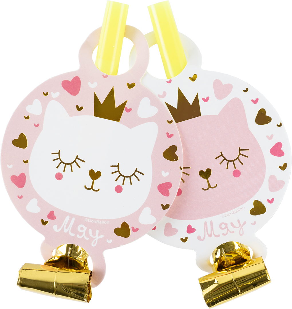 Карнавальные язычки гудки, Котенок Принцесса, 11 см, 6 шт. в упак. Карнавальные язычки гудки, Котенок Принцесса, 11 см, 6 шт. в упак.