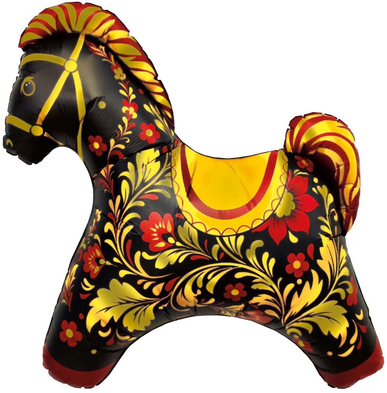 Шар (11''/28 см) Мини-фигура, Лошадка Золотая роспись, 1 шт. Шар (11»/28 см) Мини-фигура, Лошадка Золотая роспись, 1 шт.