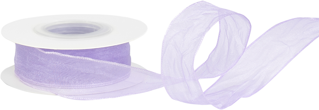 Лента органза (2,5 см*9,14 м) Нежная грация, Сиреневый, 1 шт. Лента органза (2,5 см*9,14 м) Нежная грация, Сиреневый, 1 шт.
