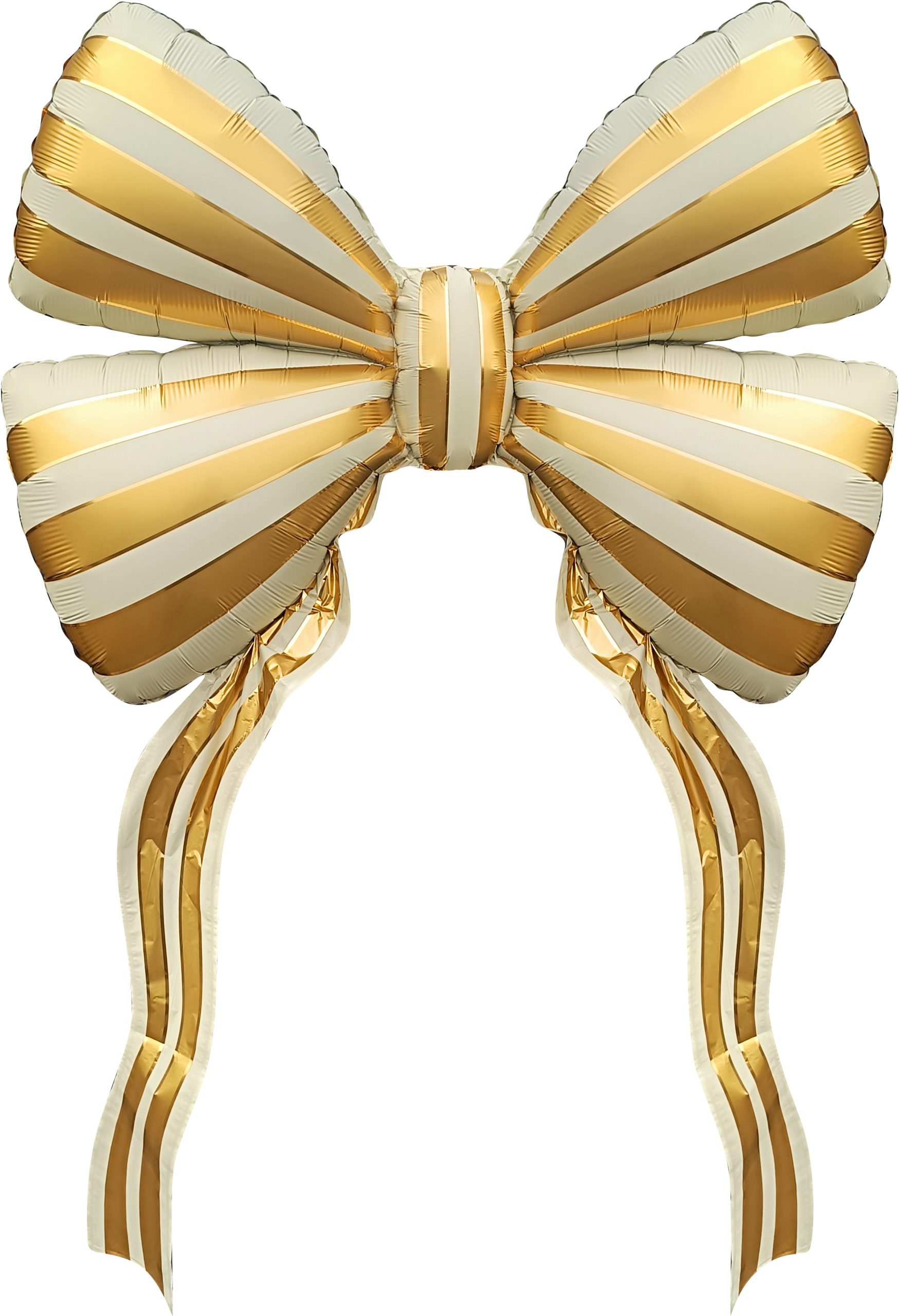 Шар (61''/155 см) Фигура, Бант, Стильные полоски, Золото, 1 шт. Шар (61»/155 см) Фигура, Бант, Стильные полоски, Золото, 1 шт.