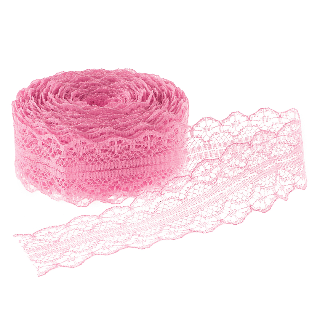 Декоративная лента (3 см*10 м) Тонкое Кружево, Розовый, 1 шт. Декоративная лента (3 см*10 м) Тонкое Кружево, Розовый, 1 шт.