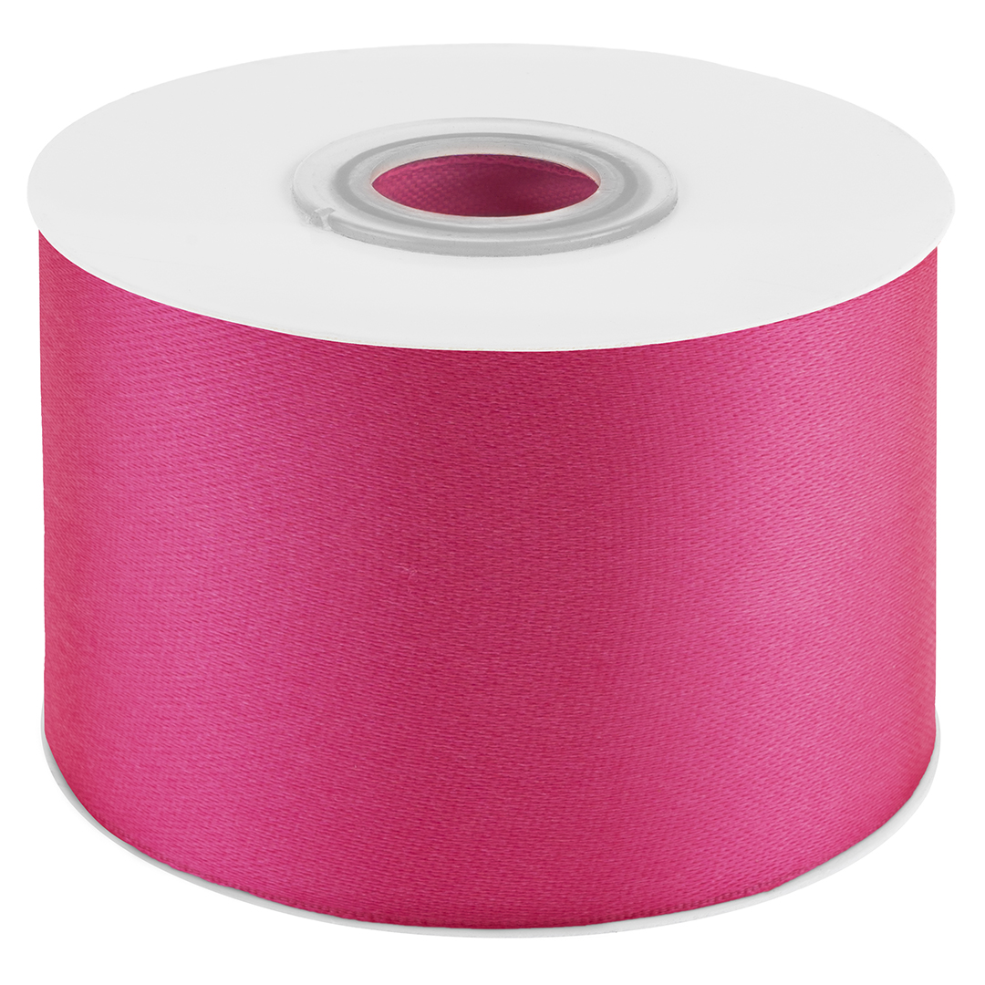 Лента атласная (5 см*22,85 м) Глубокий розовый, 1 шт. Лента атласная (5 см*22,85 м) Глубокий розовый, 1 шт.