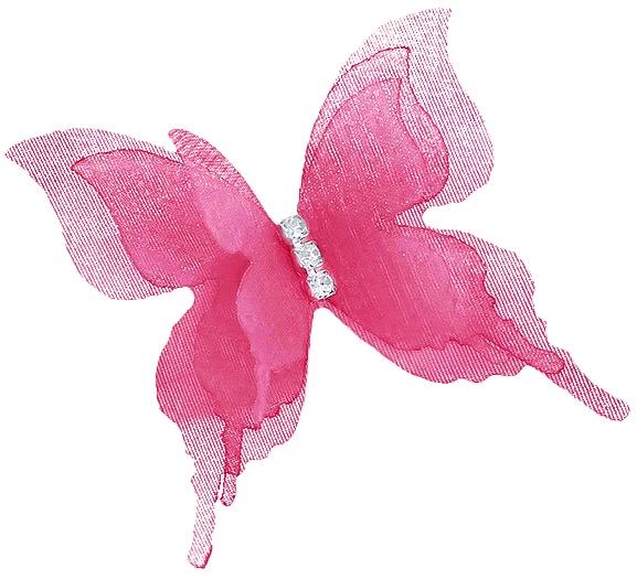 Декоративные бабочки Шифоновые, трехслойные, клеевые точки в компл, Фуксия, 4,5*5 см, 10 шт. Декоративные бабочки Шифоновые, трехслойные, клеевые точки в компл, Фуксия, 4,5*5 см, 10 шт.