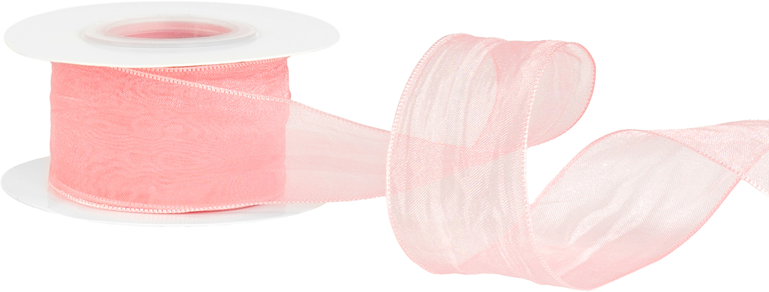 Лента органза (4 см*9,14 м) Нежная грация, Пыльная роза, 1 шт. Лента органза (4 см*9,14 м) Нежная грация, Пыльная роза, 1 шт.