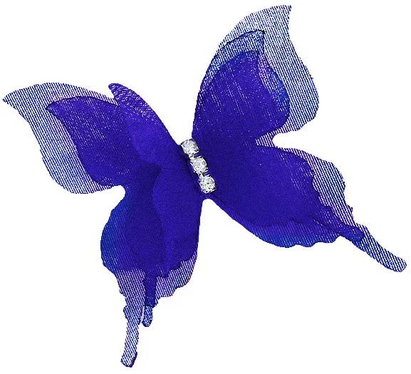 Декоративные бабочки Шифоновые, трехслойные, клеевые точки в компл, Синий, 4,5*5 см, 10 шт. Декоративные бабочки Шифоновые, трехслойные, клеевые точки в компл, Синий, 4,5*5 см, 10 шт.