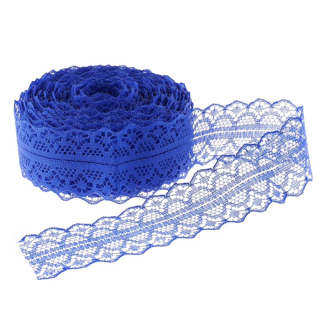 Декоративная лента (3 см*10 м) Тонкое Кружево, Королевский синий, 1 шт. Декоративная лента (3 см*10 м) Тонкое Кружево, Королевский синий, 1 шт.
