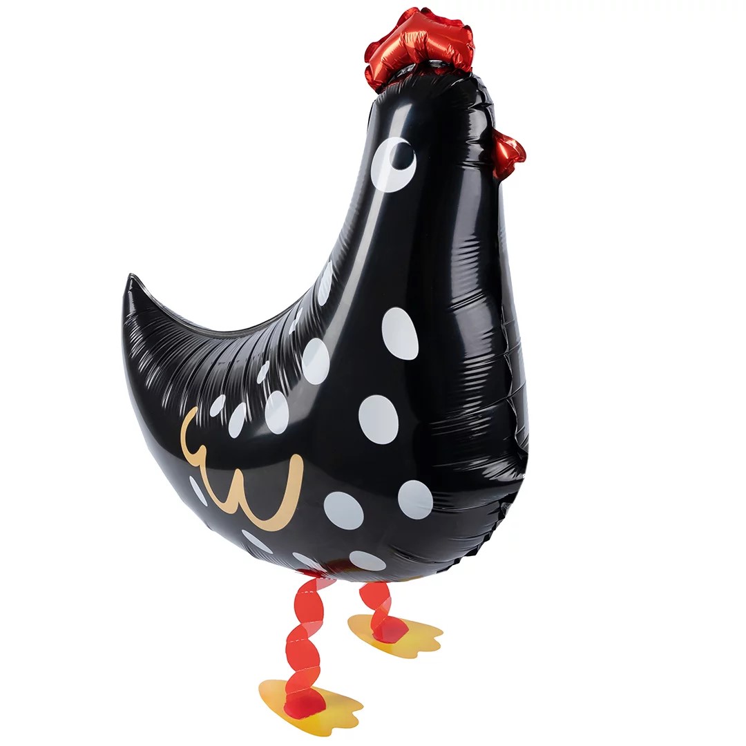 Шар 3D (23''/58 см) Ходячая Фигура, Курица, Черный, 1 шт. в уп. Шар 3D (23»/58 см) Ходячая Фигура, Курица, Черный, 1 шт. в уп.