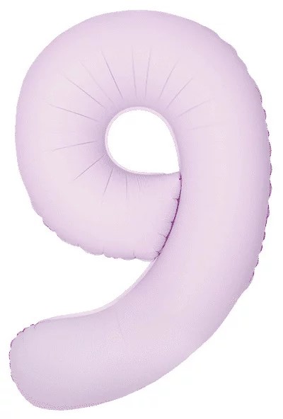 Шар (40''/102 см) Цифра, 9 Slim, Светло-розовый, Матовый, 1 шт. в уп. Шар (40»/102 см) Цифра, 9 Slim, Светло-розовый, Матовый, 1 шт. в уп.