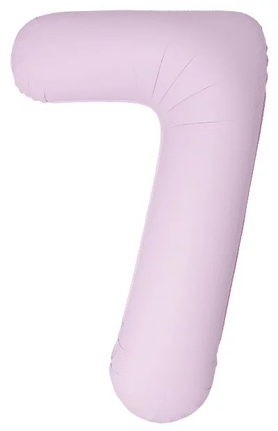 Шар (40''/102 см) Цифра, 7 Slim, Светло-розовый, Матовый, 1 шт. в уп. Шар (40»/102 см) Цифра, 7 Slim, Светло-розовый, Матовый, 1 шт. в уп.