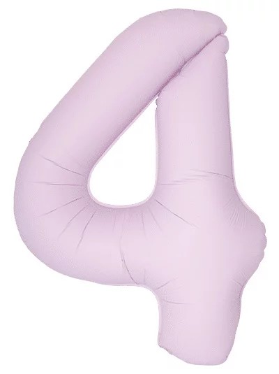 Шар (40''/102 см) Цифра, 4 Slim, Светло-розовый, Матовый, 1 шт. в уп. Шар (40»/102 см) Цифра, 4 Slim, Светло-розовый, Матовый, 1 шт. в уп.