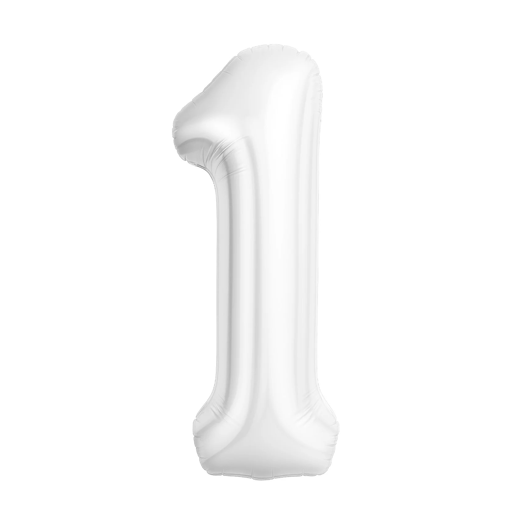 Шар (40''/102 см) Цифра, 1 Slim, Белый блеск, 1 шт. в уп. Шар (40»/102 см) Цифра, 1 Slim, Белый блеск, 1 шт. в уп.