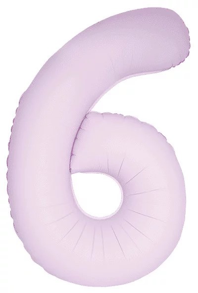 Шар (40''/102 см) Цифра, 6 Slim, Светло-розовый, Матовый, 1 шт. в уп. Шар (40»/102 см) Цифра, 6 Slim, Светло-розовый, Матовый, 1 шт. в уп.