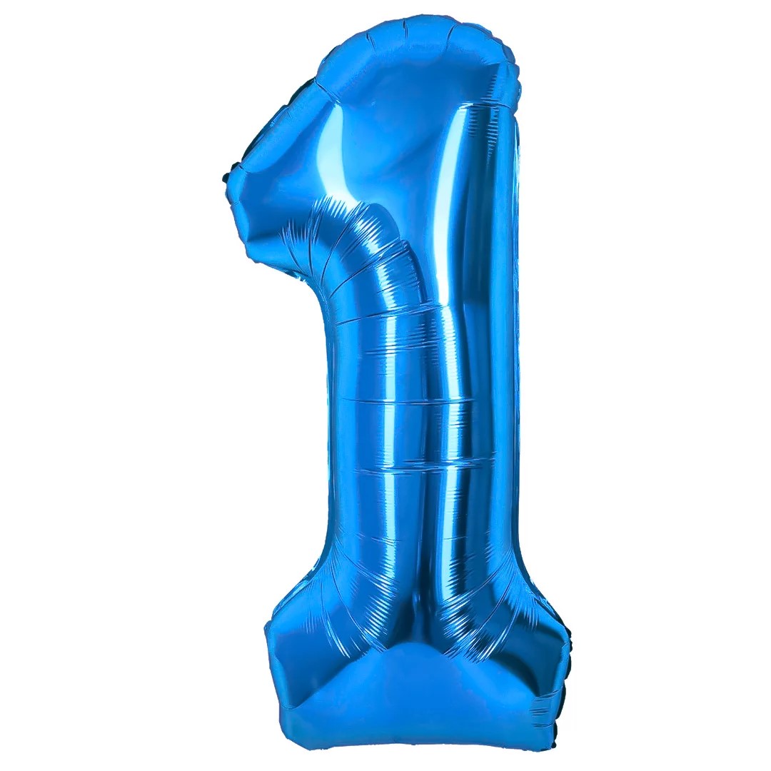 Шар (40''/102 см) Цифра, 1, Синий, Металлик, 1 шт. в уп. Шар (40»/102 см) Цифра, 1, Синий, Металлик, 1 шт. в уп.