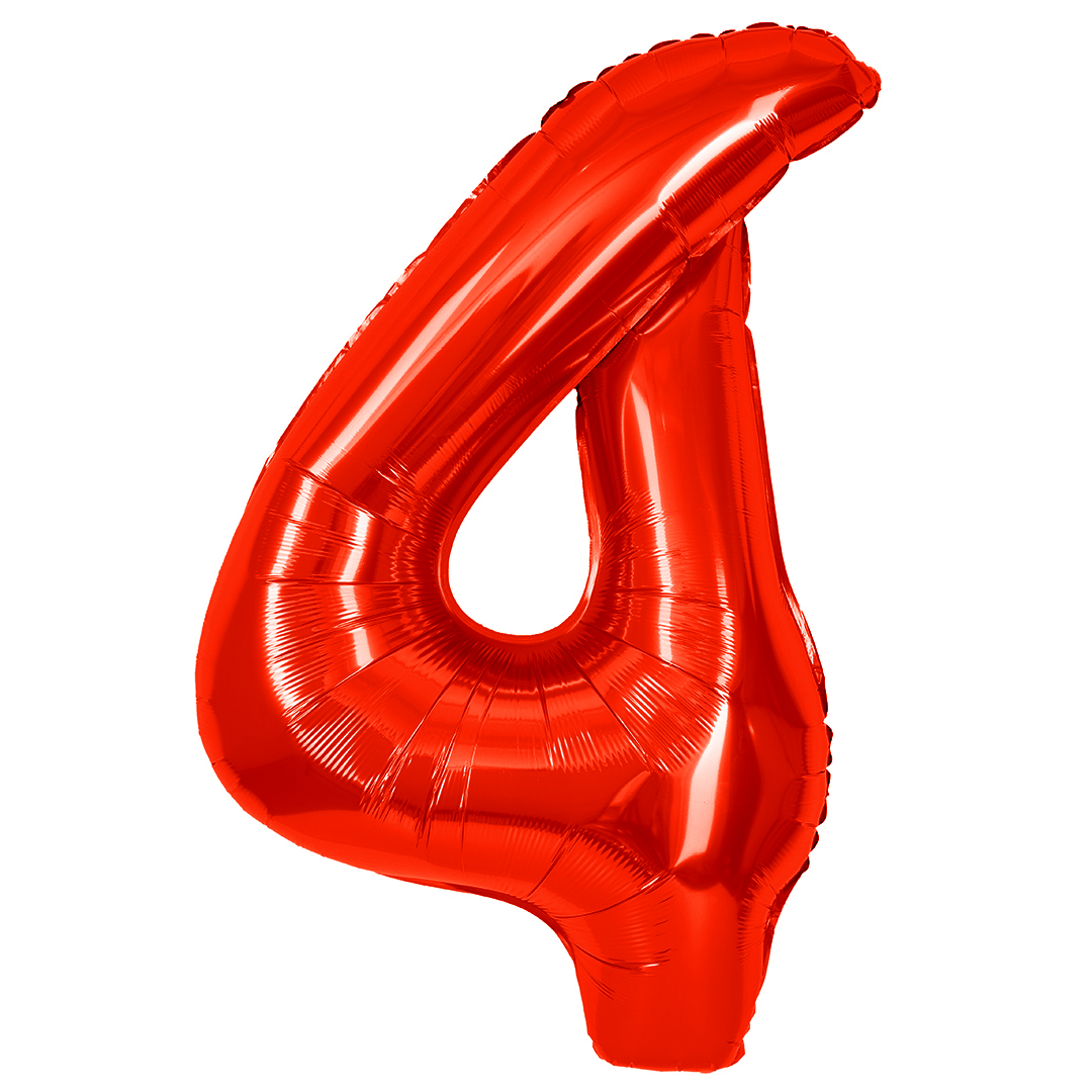 Шар (40''/102 см) Цифра, 4, Красный, Металлик, 1 шт. в уп. Шар (40»/102 см) Цифра, 4, Красный, Металлик, 1 шт. в уп.