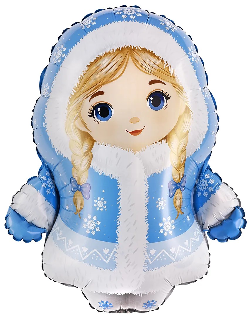 Шар (25''/64 см) Фигура, Снегурочка, 1 шт. в уп. Шар (25»/64 см) Фигура, Снегурочка, 1 шт. в уп.
