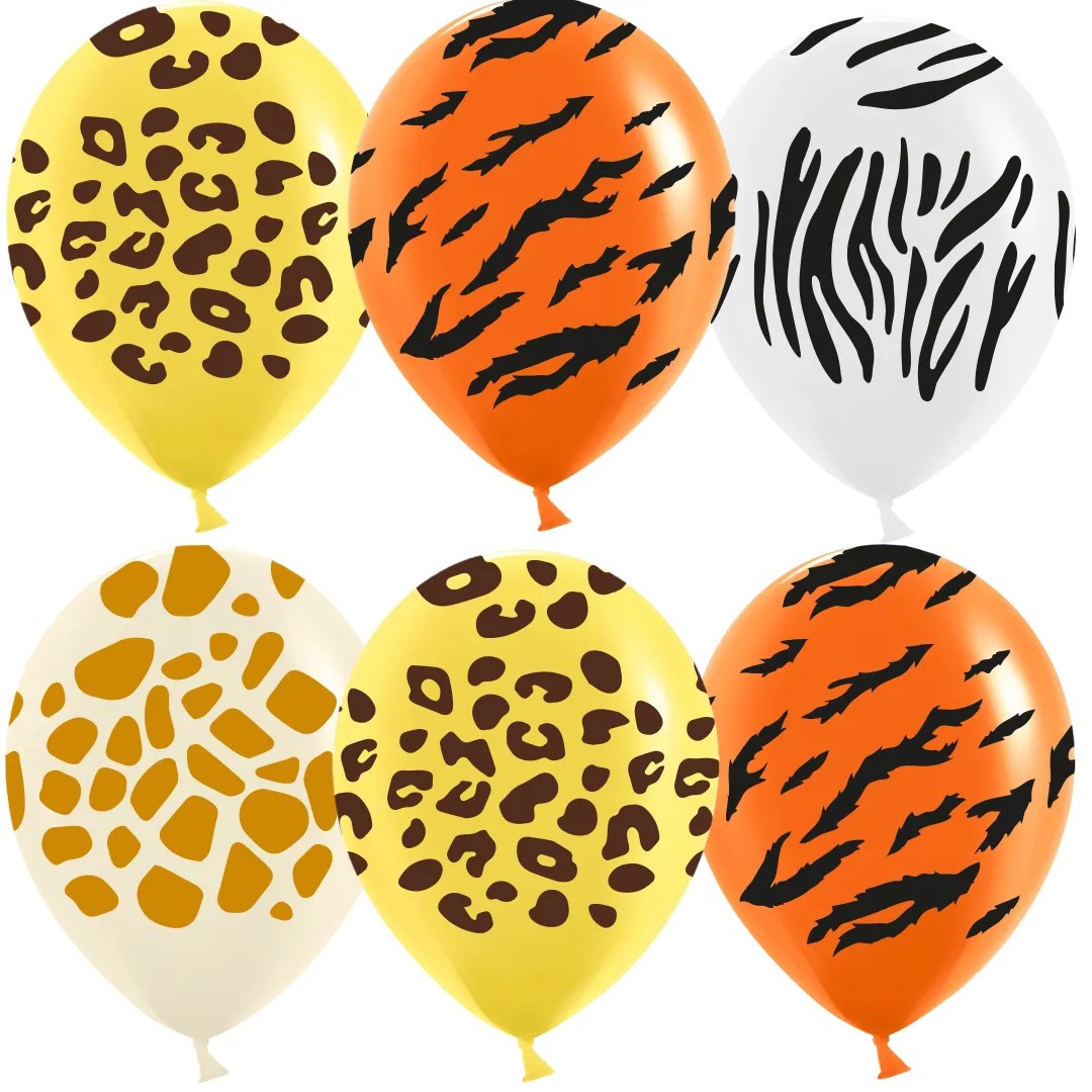 Шар (12''/30 см) Сафари, Ассорти, пастель, 5 ст, 25 шт Шар (12»/30 см) Сафари, Ассорти, пастель, 5 ст, 25 шт
